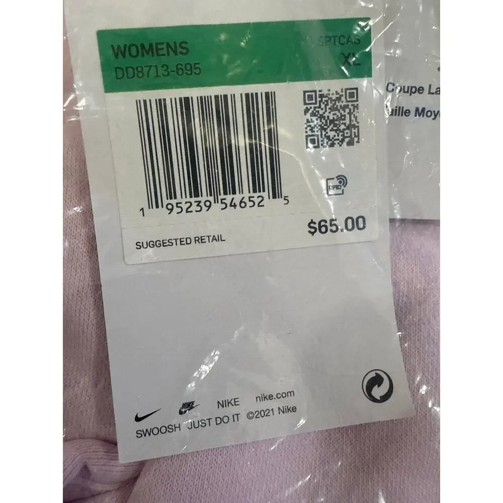 Nike NSW Essential Fleece Cargo Pants Womens XLarge Pink Sweatpants DD8713-695